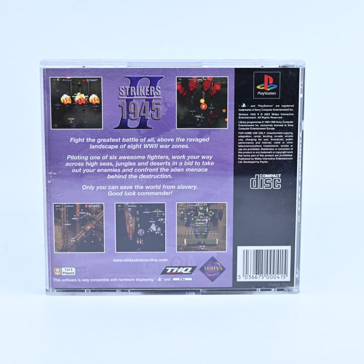 Strikers 1945 II - Sony Playstation 1 / PS1 Game + Manual - PAL - MINT DISC!