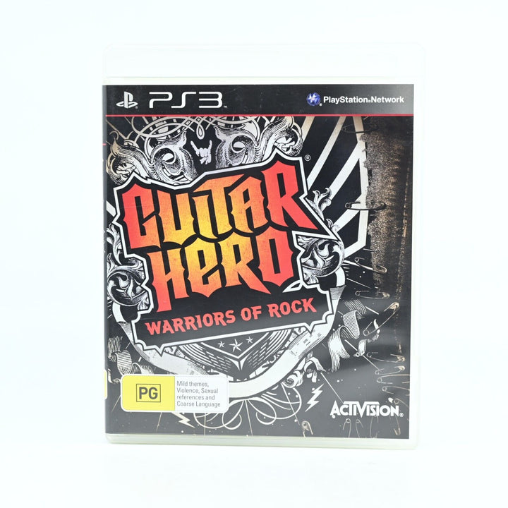 Guitar Hero: Warriors of Rock - Sony Playstation 3 / PS3 Game + Manual