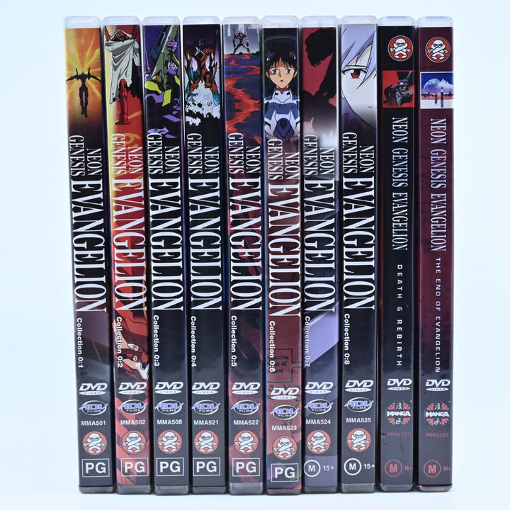 Neon Genesis Evangelion - Volumes 1 to 8 + Movies - Anime DVDs