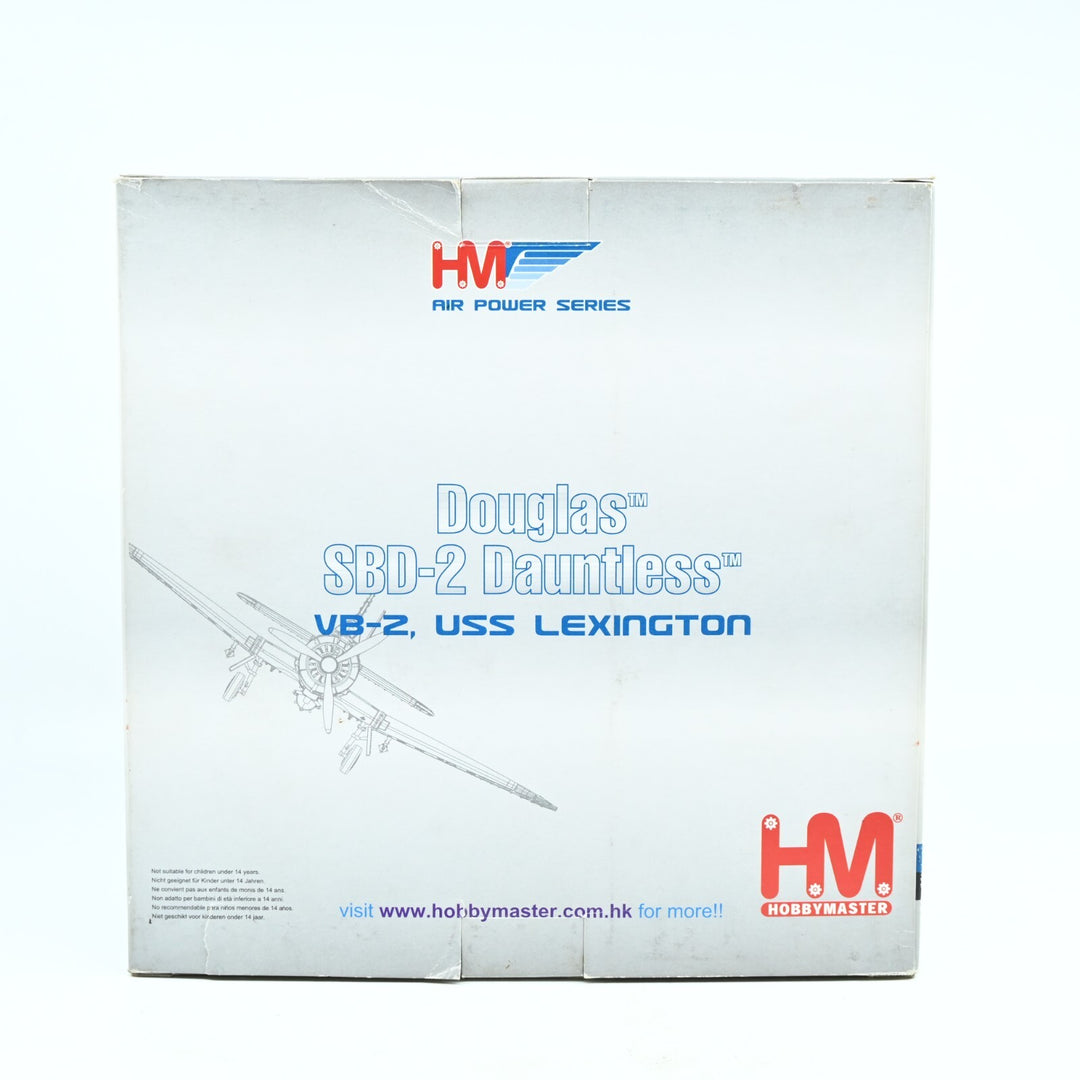 Hobby Master 1:72 Douglas SBD-2 Dauntless VB-2 HA0111 - Die Cast Plane