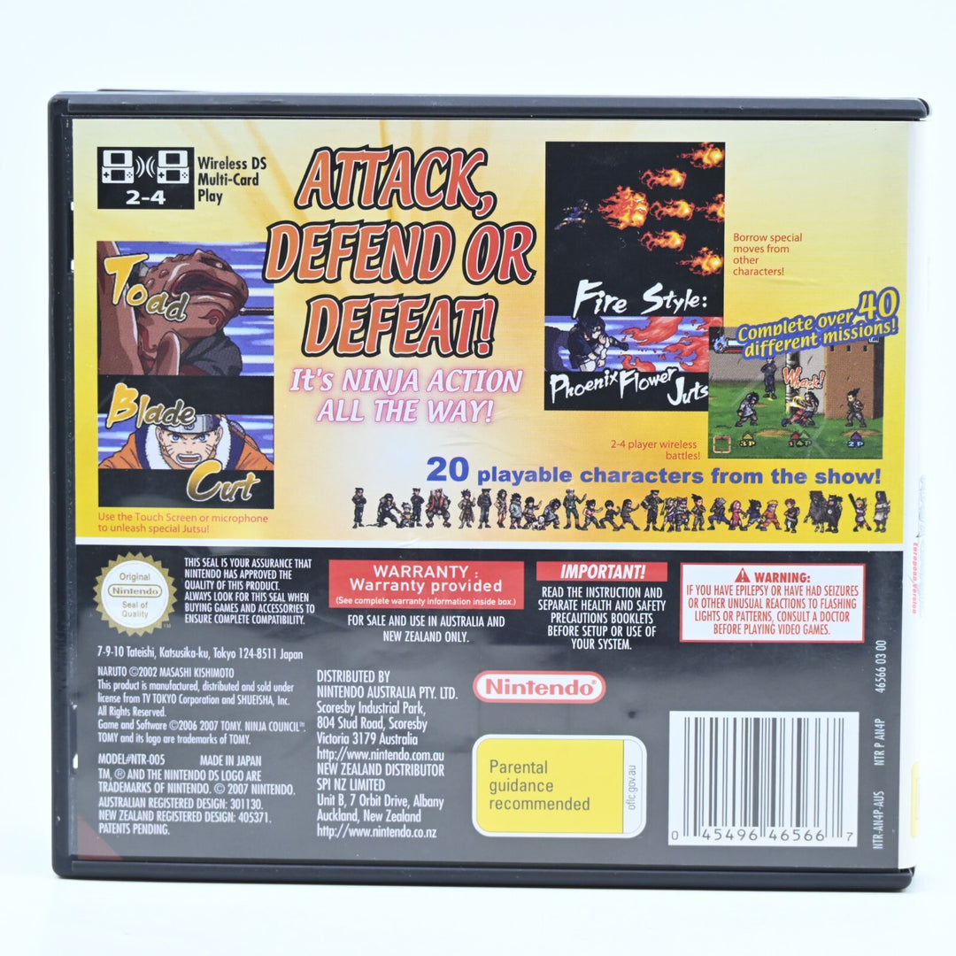Naruto Ninja Council - Nintendo DS Game - PAL + Manual - FREE POST!