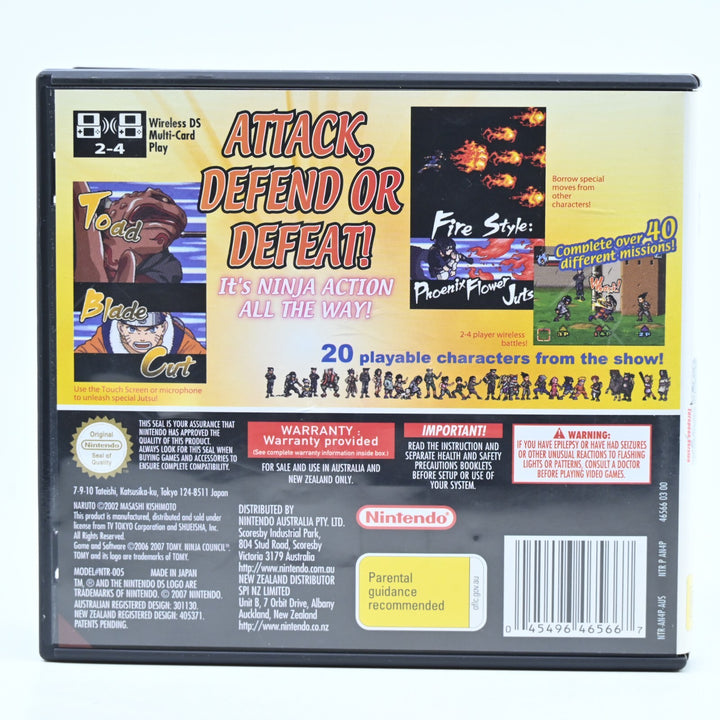 Naruto Ninja Council - Nintendo DS Game - PAL + Manual - FREE POST!