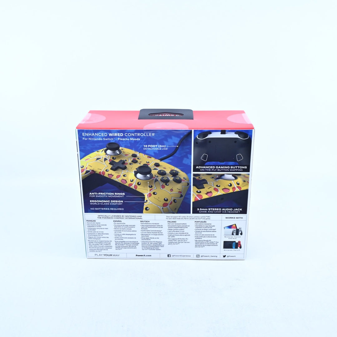 SEALED! PowerA Pokemon - Pikachu Wired Controller - Nintendo Switch Accessory