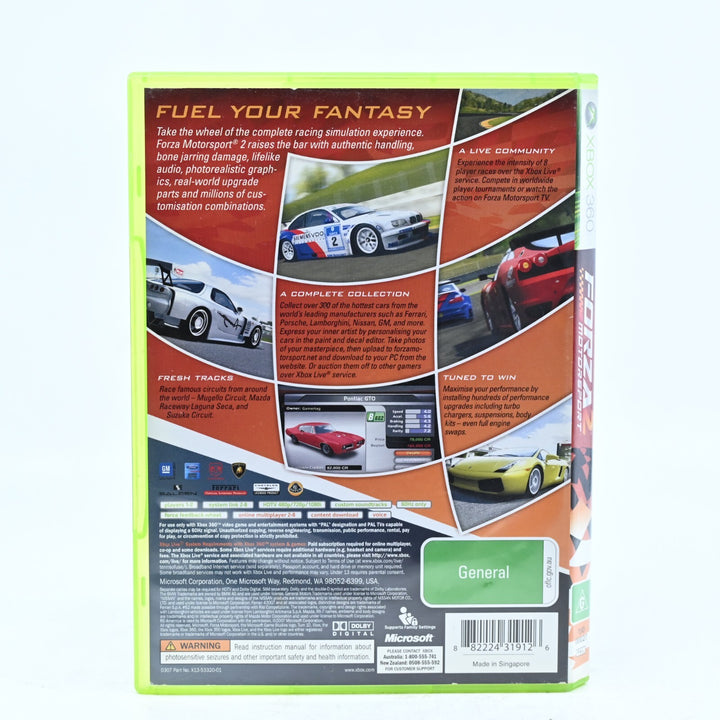 Forza Motorsport 2 - Xbox 360 Game + Manual - PAL