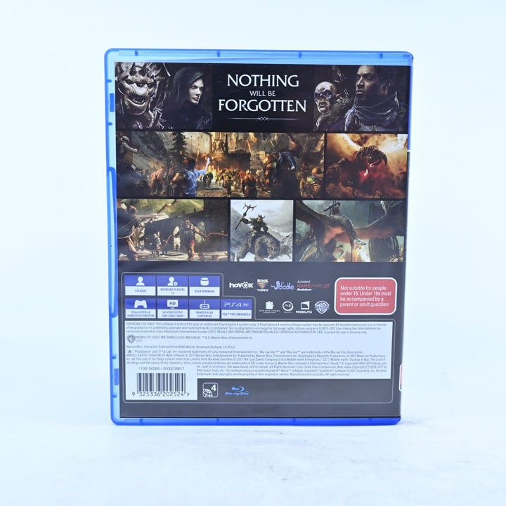 Middle-Earth: Shadow of War - Sony Playstation 4 / PS4 Game - FREE POST!