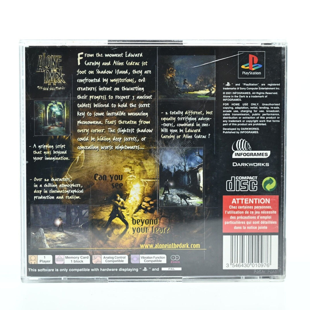 Alone in the Dark: The New Nightmare - No Manual - Sony Playstation 1 / PS1 Game