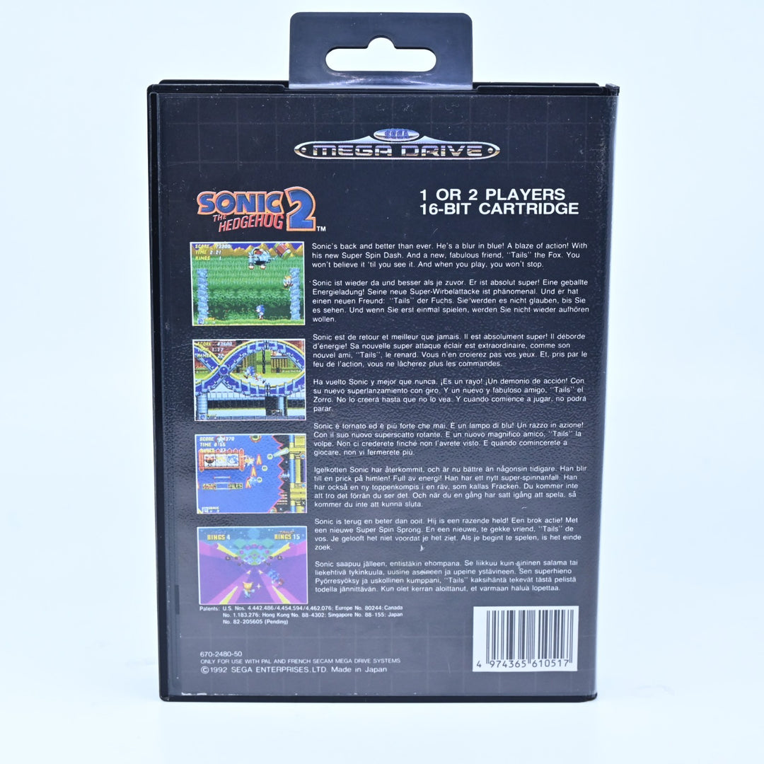 Sonic The Hedgehog 2 - No Manual - Sega Mega Drive Game - PAL - FREE POST!