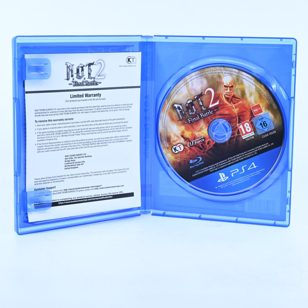 A.O.T. 2: Final Battle - Sony Playstation 4 / PS4 Game - MINT DISC!