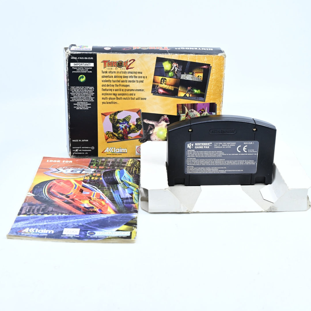 Turok 2: Seeds of Evil - N64 / Nintendo 64 Boxed Game - PAL - FREE POST!