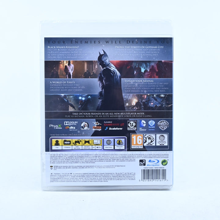 Batman: Arkham Origins - Sony Playstation 3 / PS3 Game + Manual - SEALED!