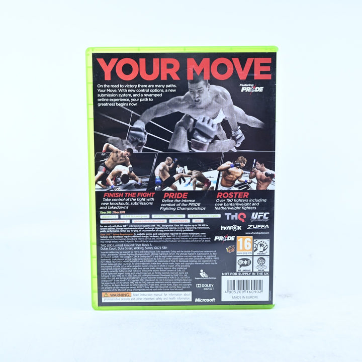 UFC Undisputed 3 - Xbox 360 Game + Manual - PAL - MINT DISC!