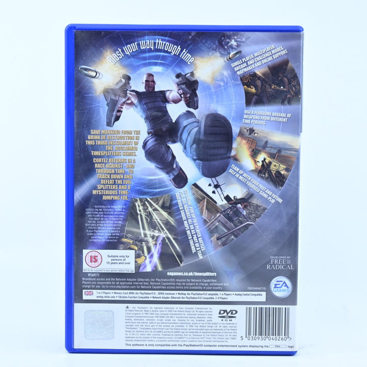 TimeSplitters Future Perfect - Sony Playstation 2 / PS2 Game + Manual - PAL