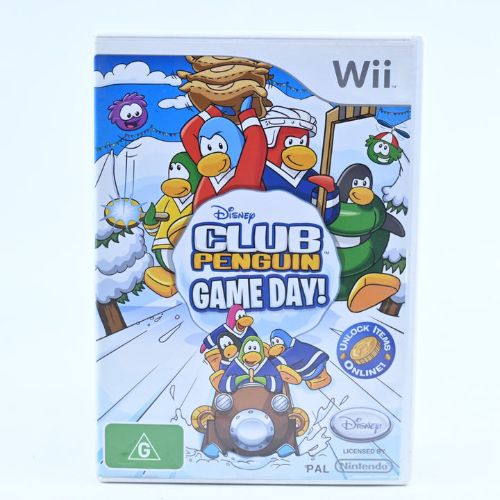 Disney Club Penguin Game Day! - Nintendo Wii Game + Manual - PAL - MINT DISC!