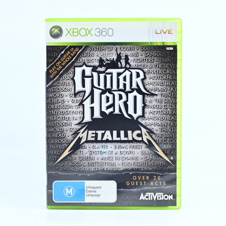 Gutair Hero: Metallica - Xbox 360 Game + Manual - PAL - MINT DISC!