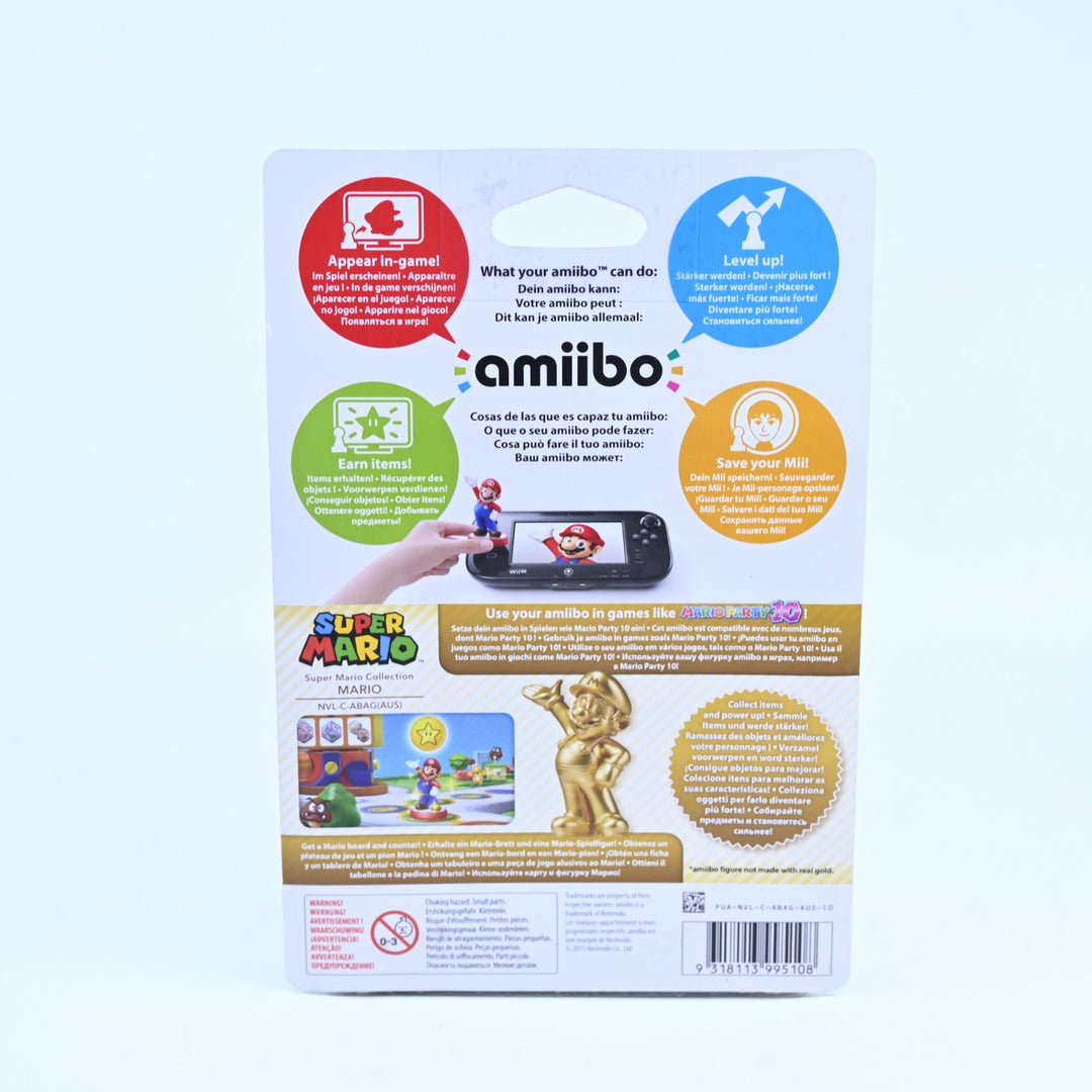 SEALED! Mario Gold Edition Amiibo - Super Mario - Nintendo - Toy