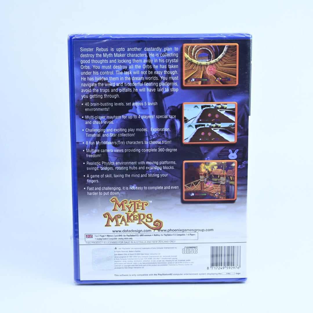 SEALED! - Myth Makers: Orbs of Doom - PS2 Game + Manual - PAL