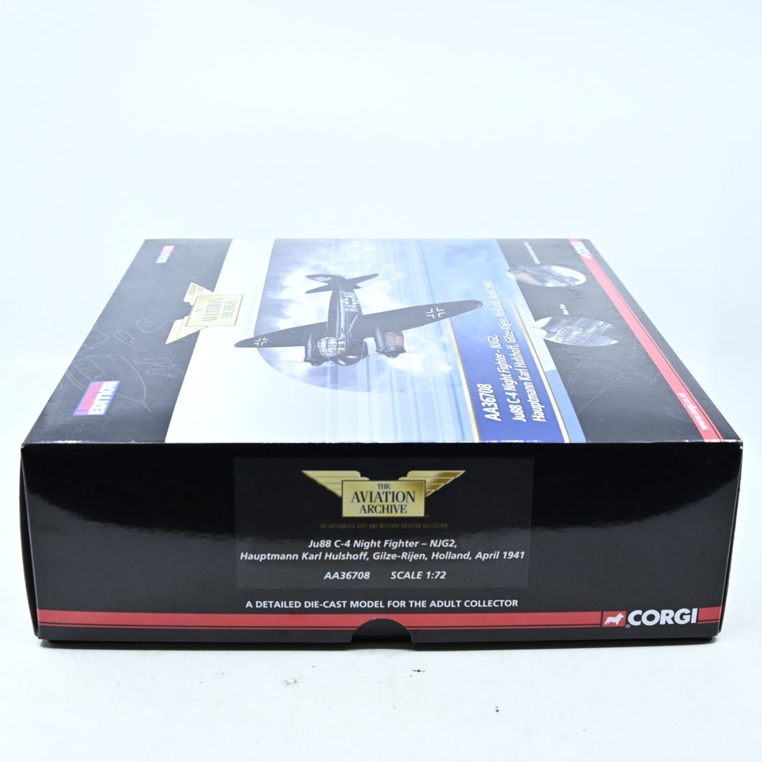 Corgi Aviation 1:72 Ju88 C-4 Night Fighter - NJG2 Karl Hulshoff AA36708 - Plane