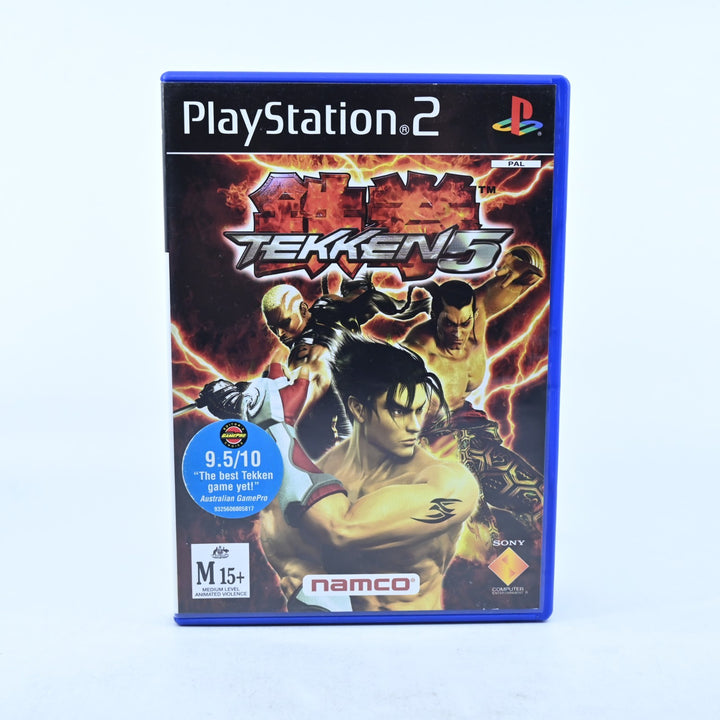 Tekken 5 - Sony Playstation 2 / PS2 Game + Manual - PAL - MINT DISC!