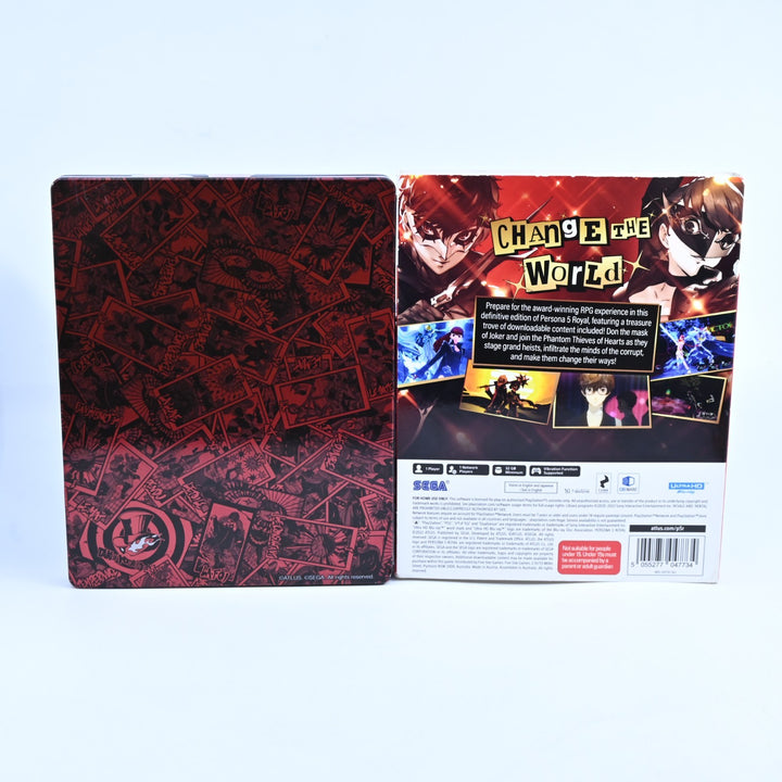 Persona 5 Royal - Steelbook Edition - Sony Playstation 5 / PS5 Game - MINT DISC!