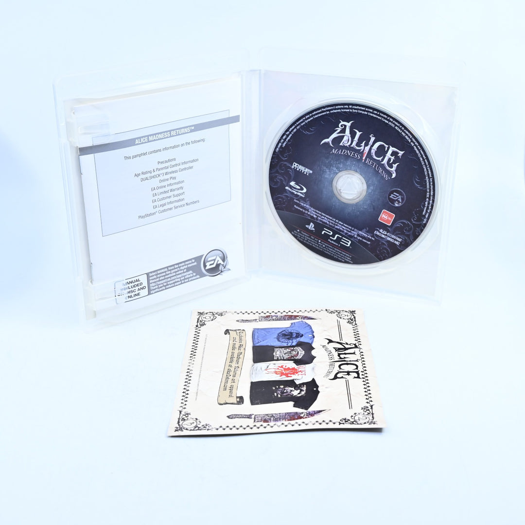 Alice: Madness Returns - Sony Playstation 3 / PS3 Game + Manual - MINT DISC!