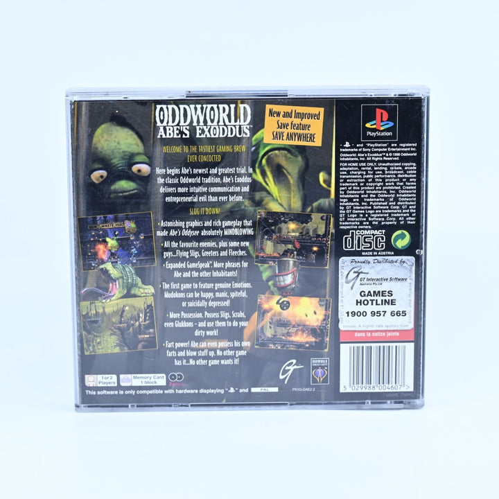 Oddworld: Abe's Exoddus - Sony Playstation 1 / PS1 Game - No Manual - MINT DISC!