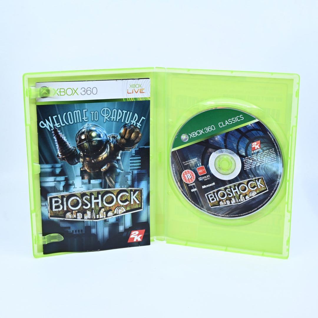 Bioshock - Xbox 360 Game - Manual &amp; Disc Only - PAL - MINT DISC!