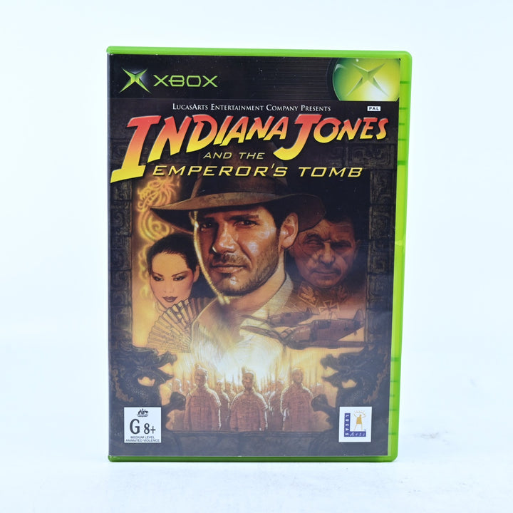 Indiana Jones and the Emperor's Tomb - Original Xbox Game + Manual - PAL