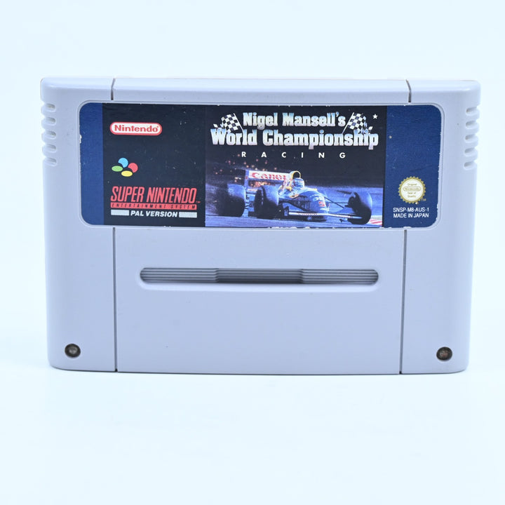 Nigel Mansell's World Championship Racing - Super Nintendo / SNES Game - PAL