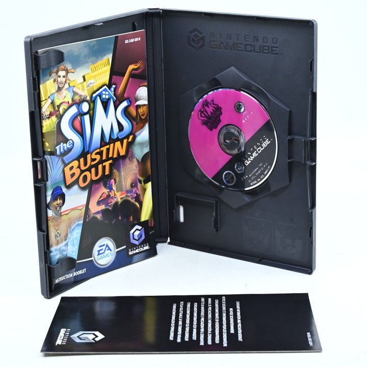 The Sims Bustin' Out - Nintendo Gamecube Game + Manual - PAL - FREE POST!