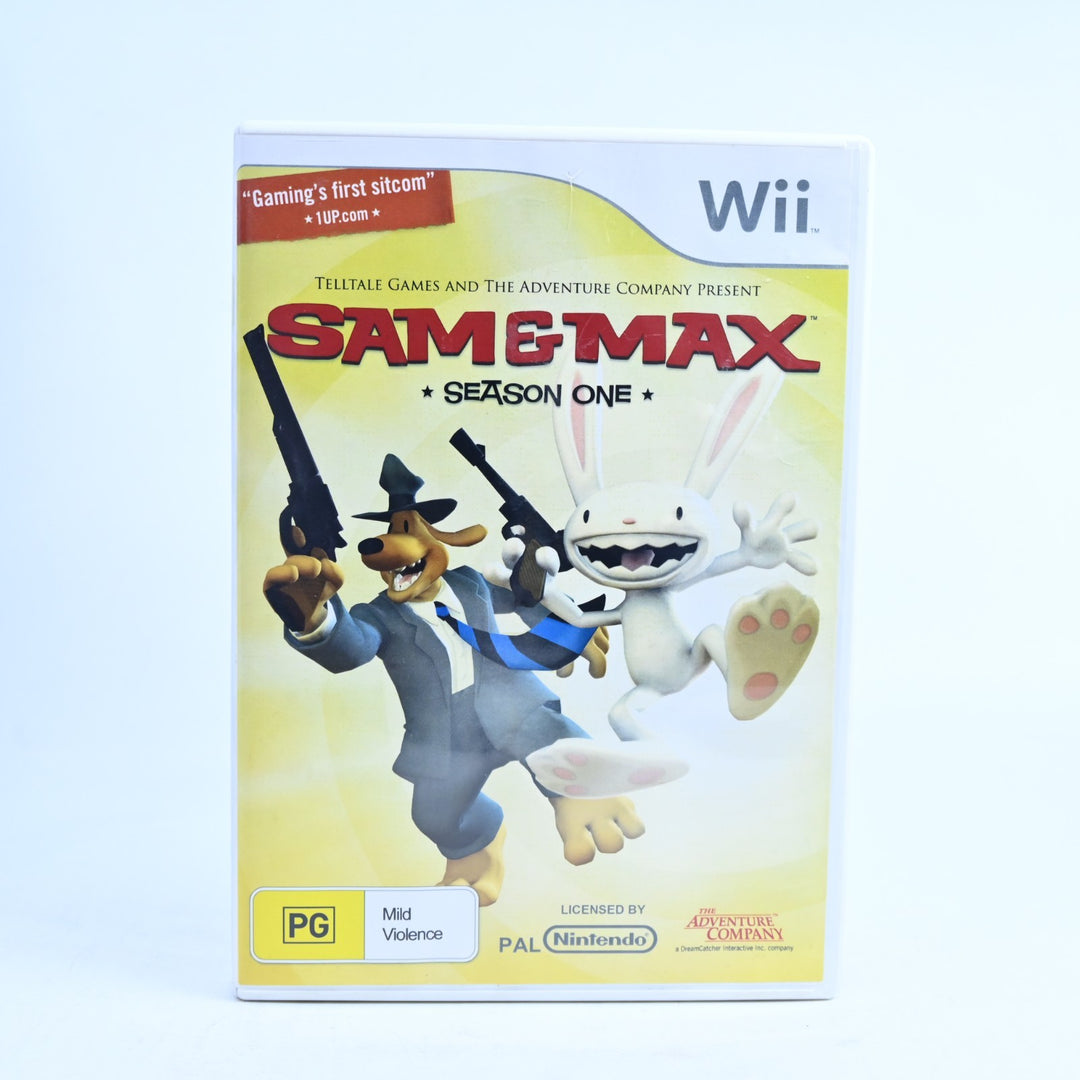 Sam & Max: Season One - Nintendo Wii Game + Manual - PAL - MINT DISC!