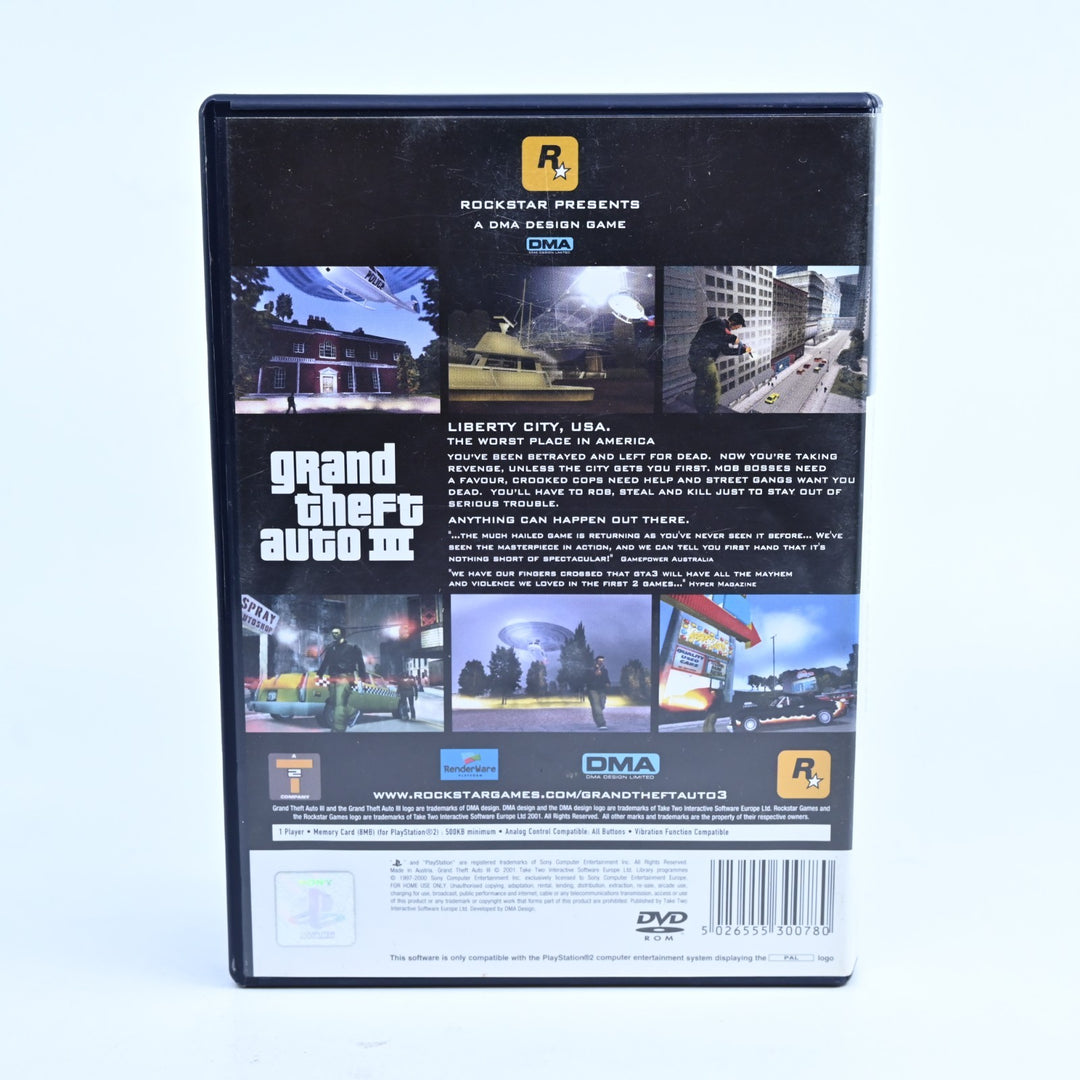 Grand Theft Auto III 3 - Sony Playstation 2 / PS2 Game + Manual + Map - PAL