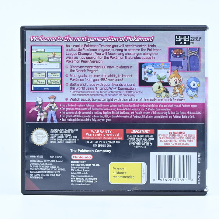 Pokemon Pearl - Nintendo DS Game - AUS PAL - NO MANUAL - FREE POST!