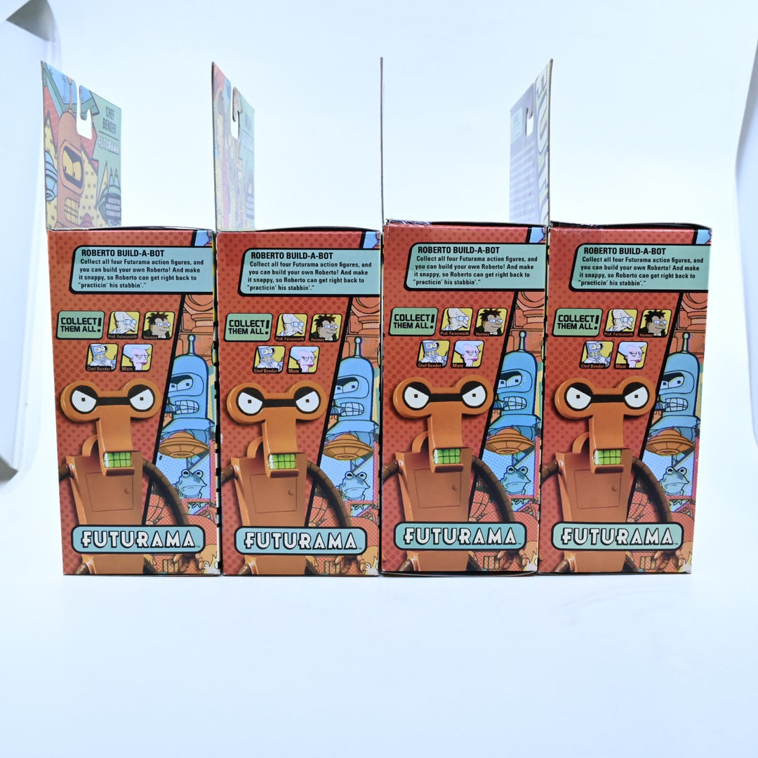 SEALED! Futurama Build-A-Bot - Roberto - Complete Toynami Figure Set - 2009