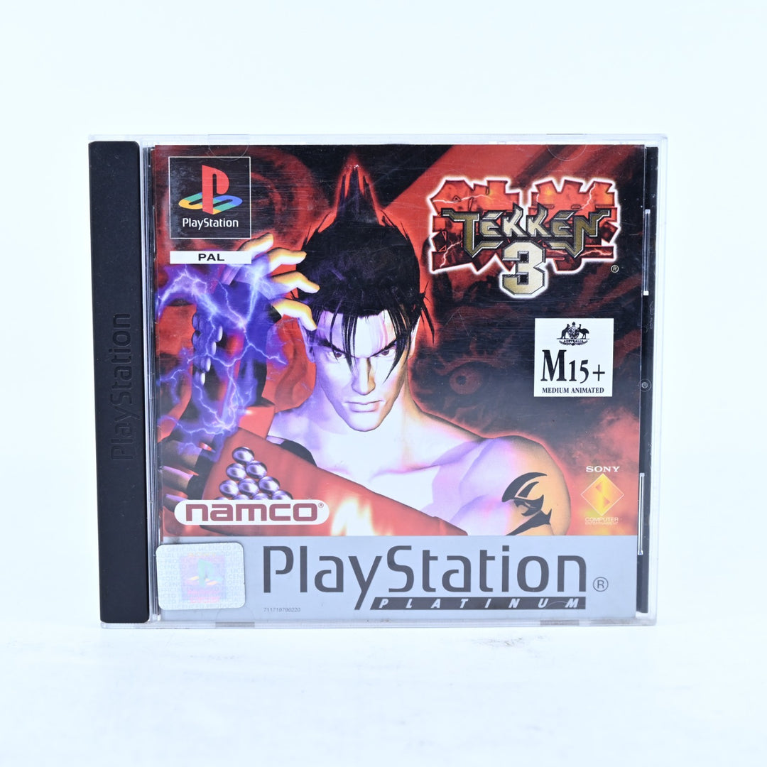 Tekken 3 - Sony Playstation 1 / PS1 Game + Manual - PAL - MINT DISC!
