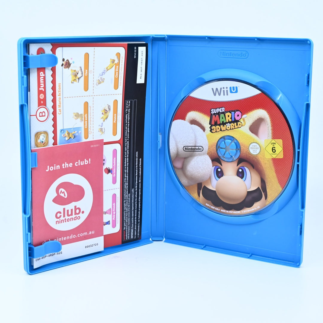 Super Mario 3D World - Nintendo Wii U Game - PAL - FREE POST!