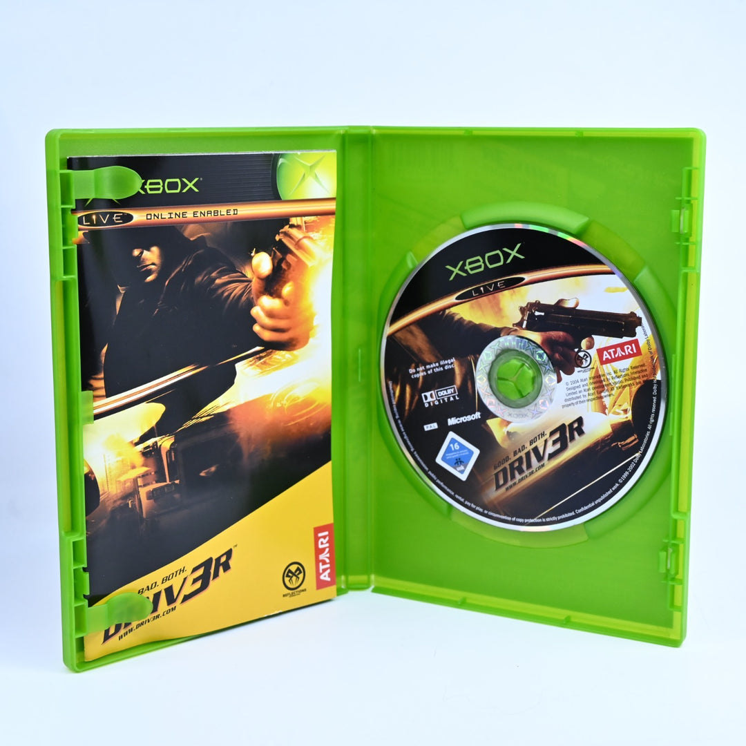 Driver 3 - Driv3r - Original Xbox Game + Manual - PAL - MINT DISC!