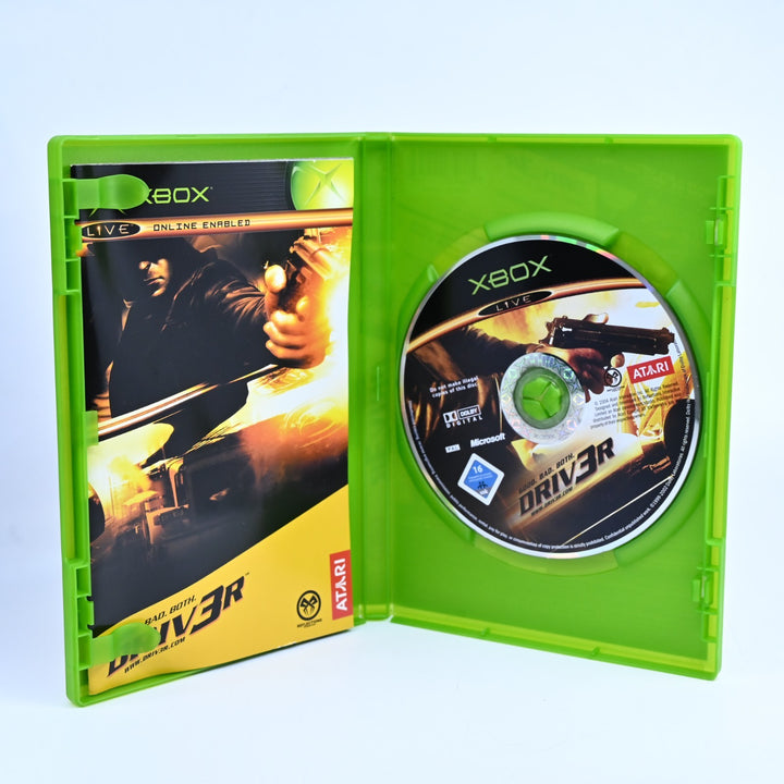 Driver 3 - Driv3r - Original Xbox Game + Manual - PAL - MINT DISC!