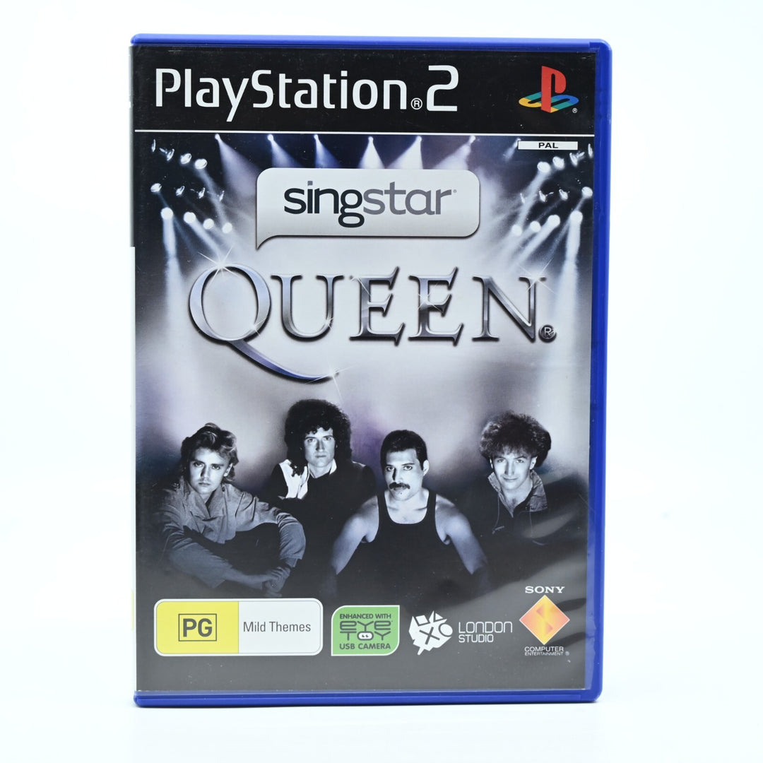 SingStar Queen - Sony Playstation 2 / PS2 Game + Manual - PAL - MINT DISC!