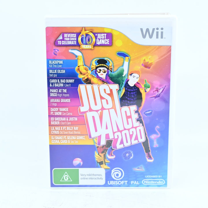 Just Dance 2020 - Nintendo Wii Game + Manual - PAL - FREE POST!