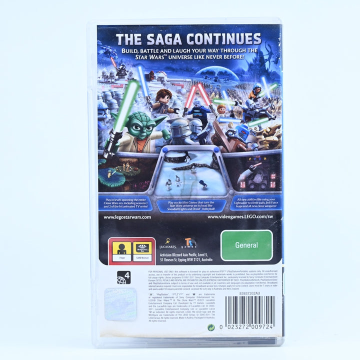 LEGO Star Wars III 3: The Clone Wars - Sony PSP Game + Manual - FREE POST!
