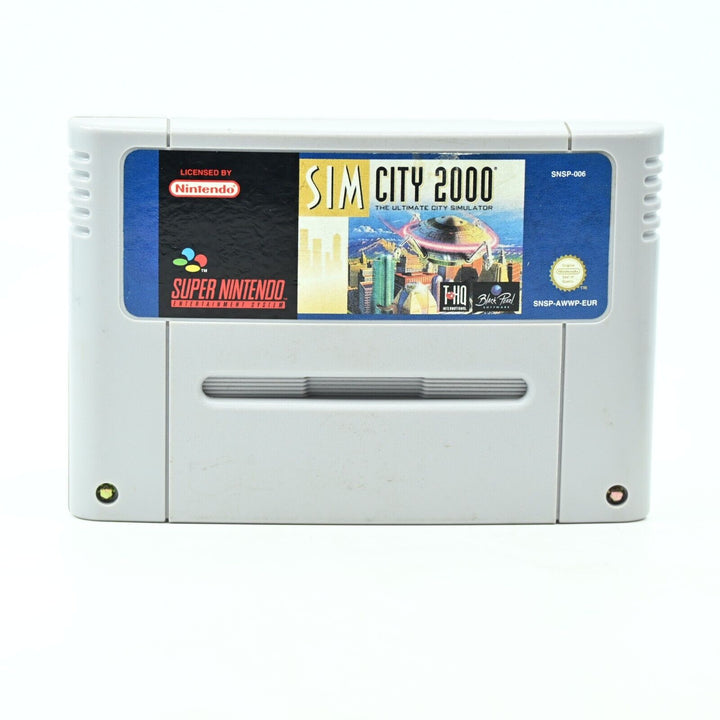 Sim City 2000 - Super Nintendo / SNES Game - PAL - FREE POST!