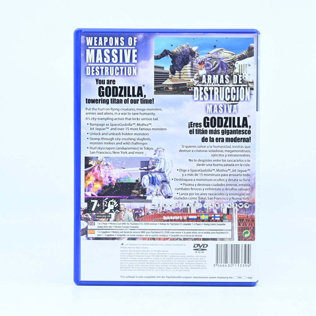Godzilla: Save the Earth - Sony Playstation 2 / PS2 Game + Manual - PAL