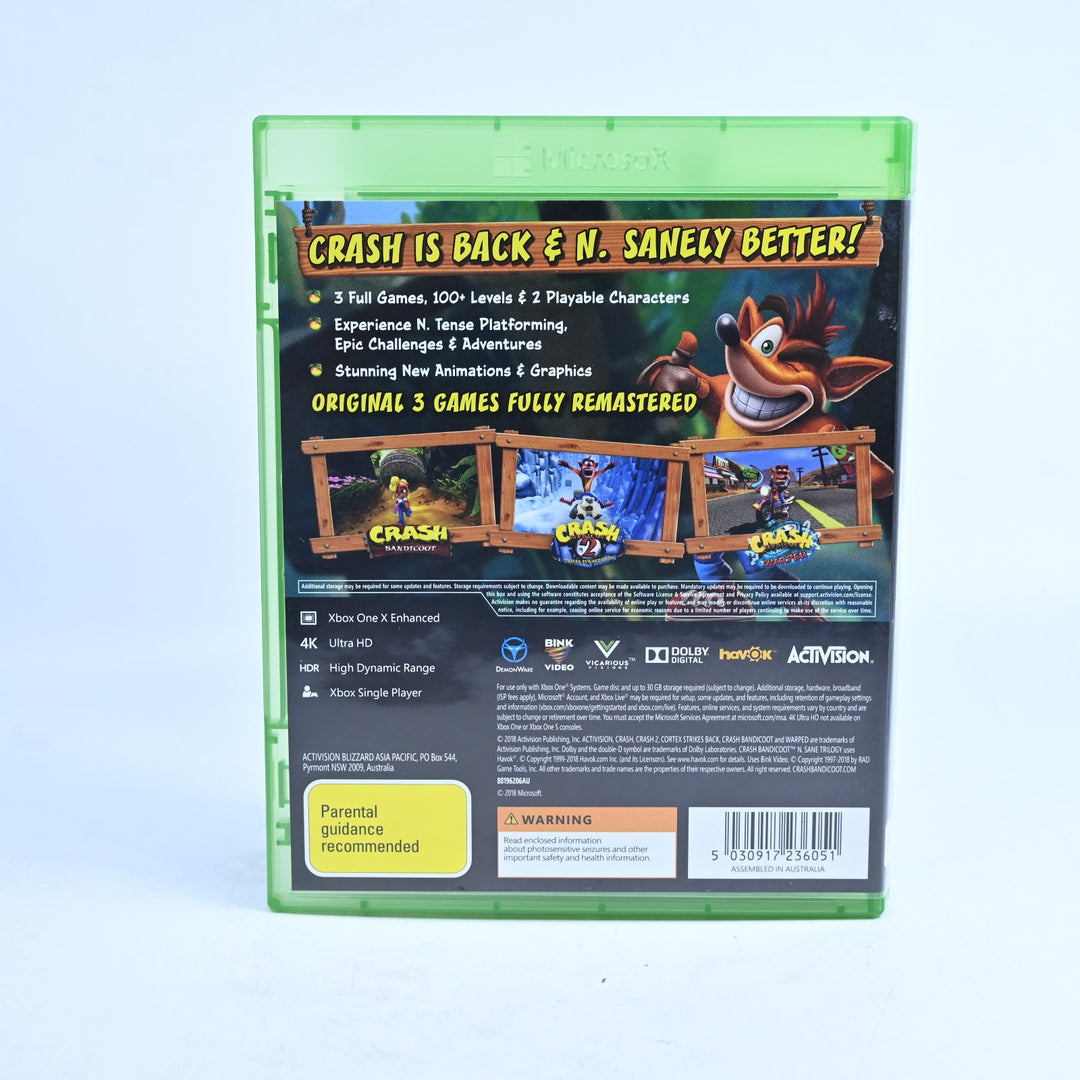 Crash Bandicoot N Sane Trilogy - Xbox One Game - PAL - FREE POST!