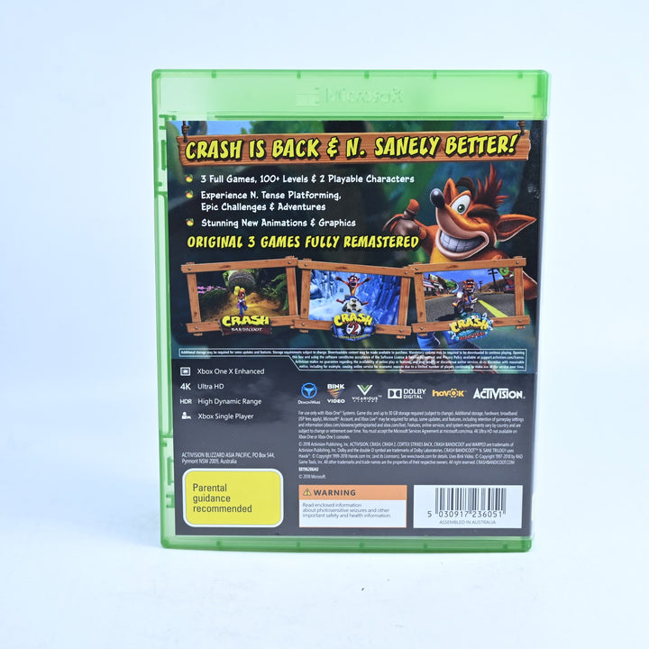 Crash Bandicoot N Sane Trilogy - Xbox One Game - PAL - FREE POST!