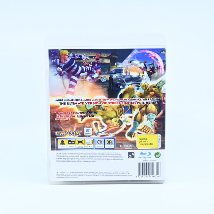 Super Street Fighter IV - Sony Playstation 3/ PS3 Game + Manual - PAL