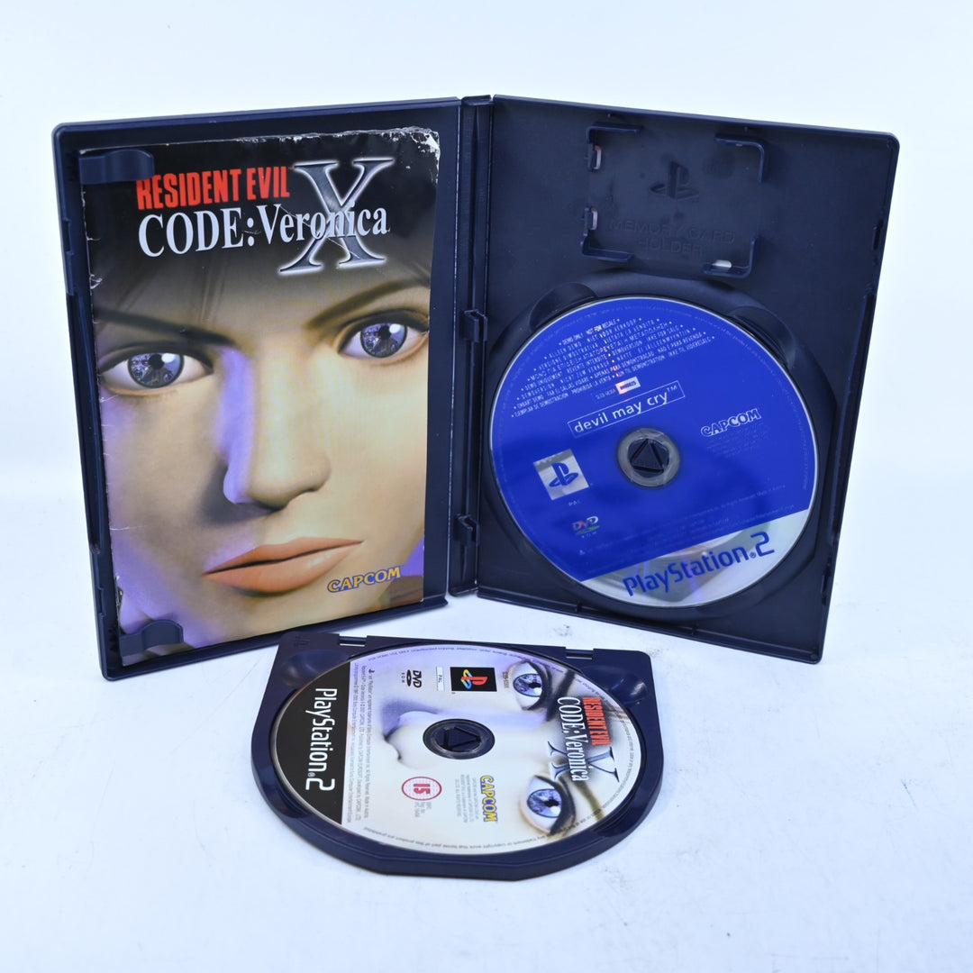 Resident Evil CODE: Veronica X - PS2 Game + Manual + DMC Demo - PAL - MINT DISC!