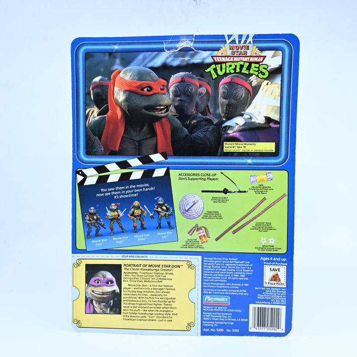 Movie Star Don Teenage Mutant Ninja Turtles / TMNT Playmates 1980's Figure Toy