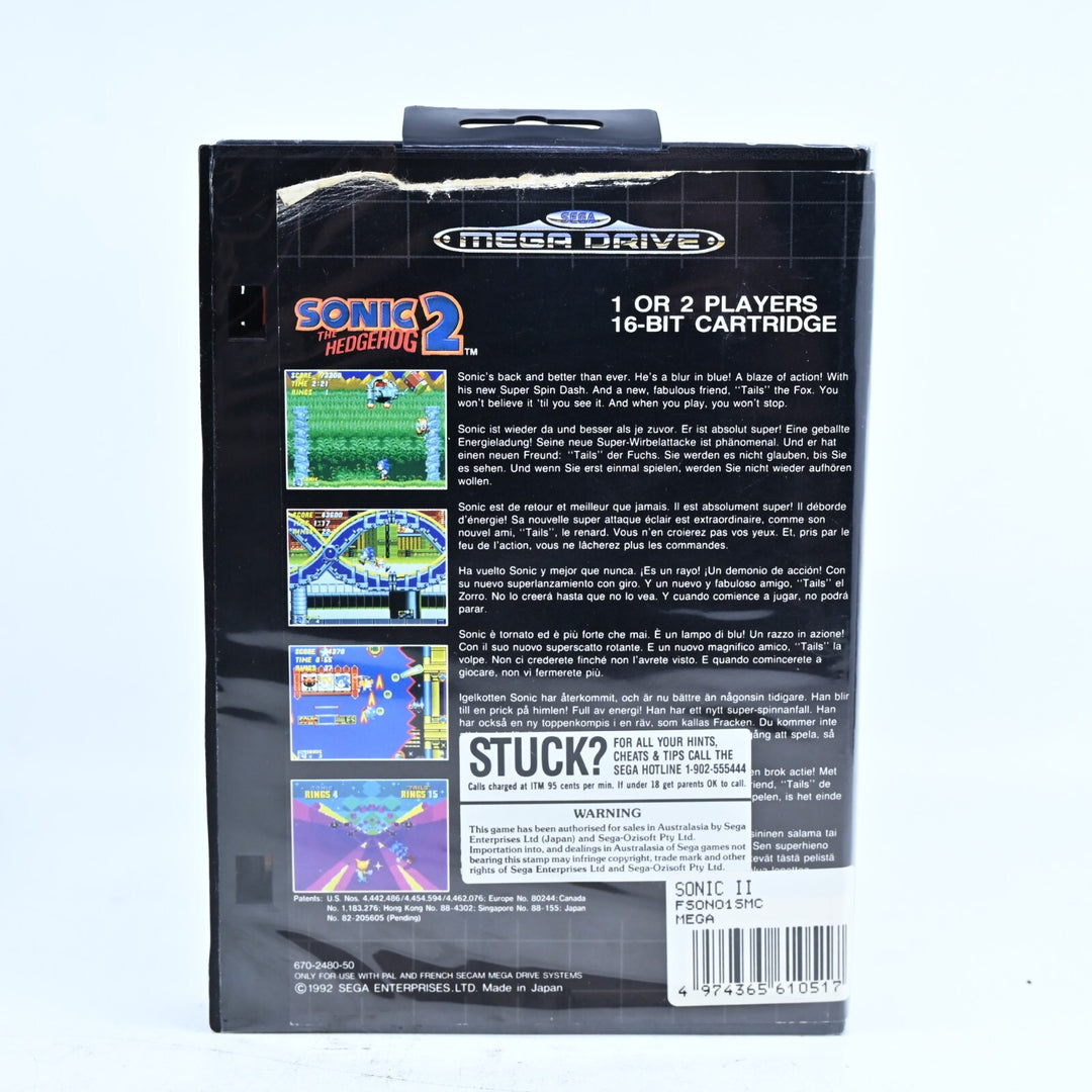 Sonic the Hedgehog 2 - Sega Mega Drive Game - No Manual - PAL - FREE POST!
