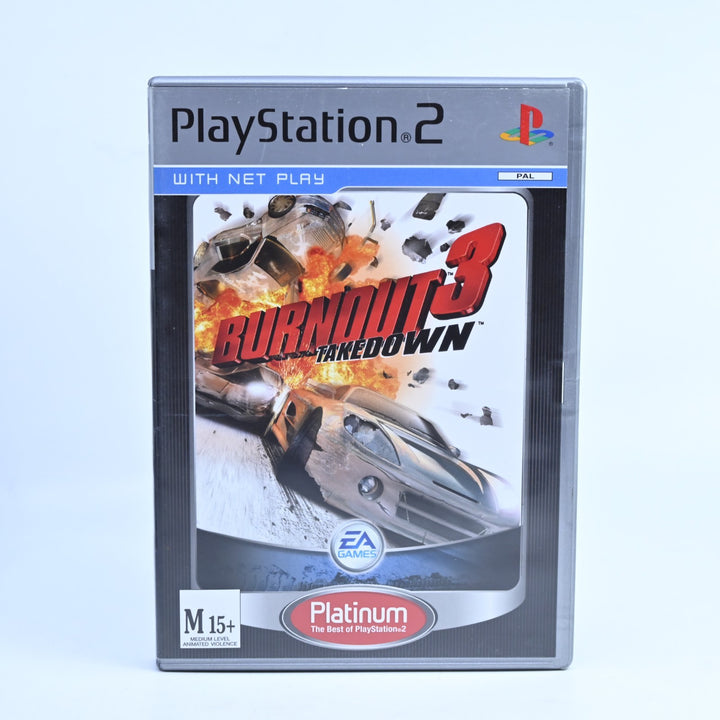 Burnout 3: Takedown - Sony Playstation 2 / PS2 Game + Manual - PAL - NM DISC!
