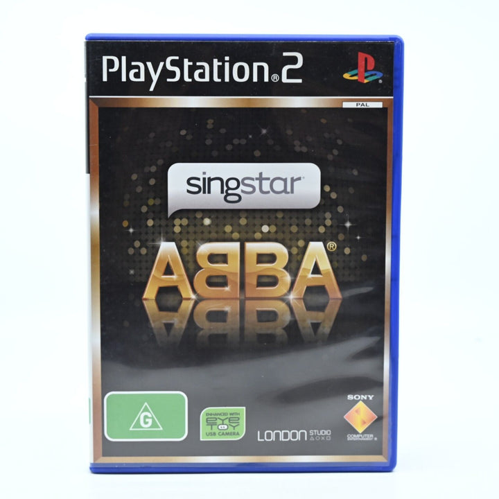 SingStar ABBA - Sony Playstation 2 / PS2 Game + Manual - PAL - MINT DISC!